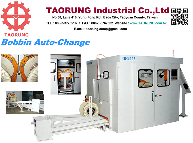 Bobbin Auto-Change Take up Machine